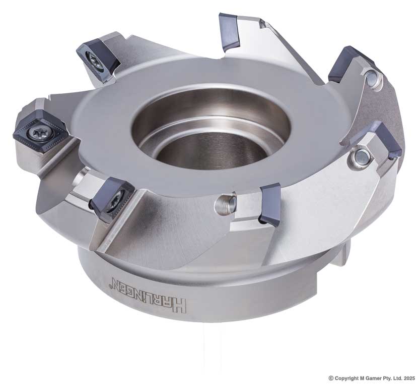 45 Indexable SEMT Nickel Plated Face Mill - 100mm